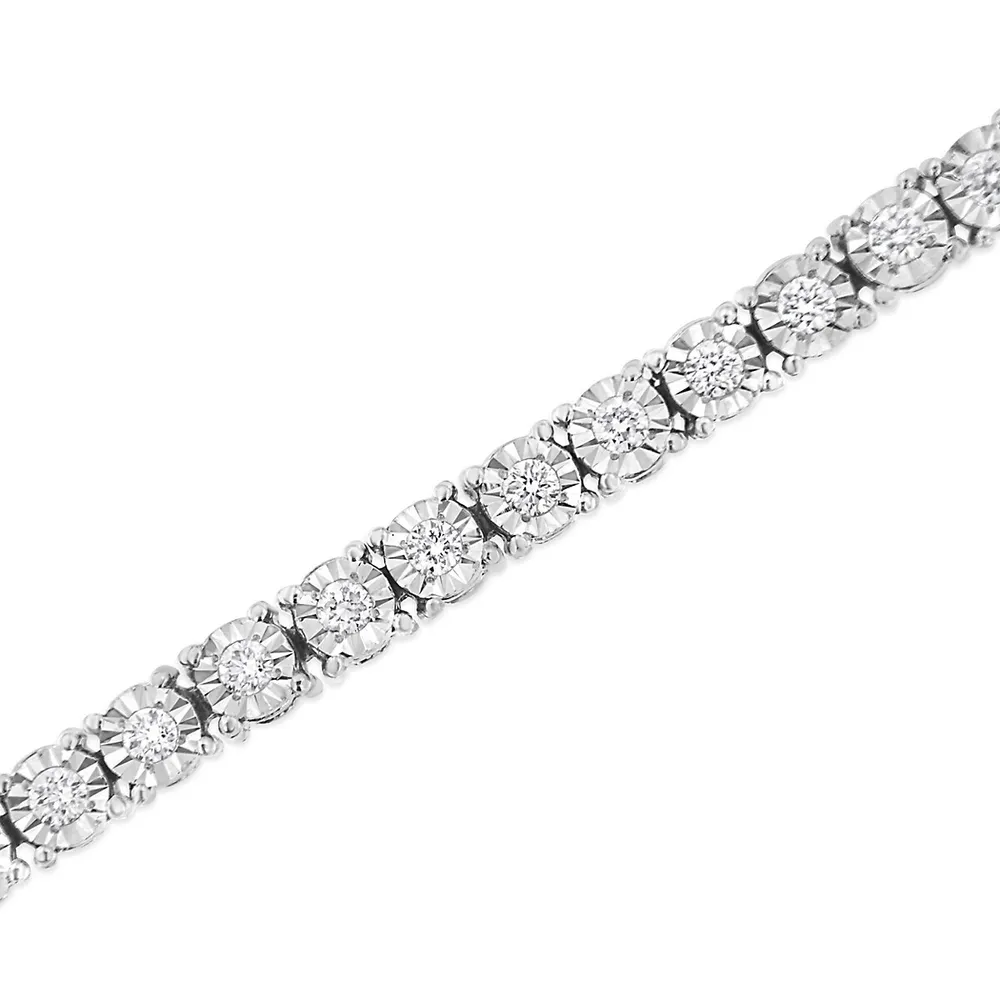 7.5 Classic Tennis Bracelet with 3.00 Carat TW of Lab Created Diamonds in  14kt White Gold - Paris Jewellers