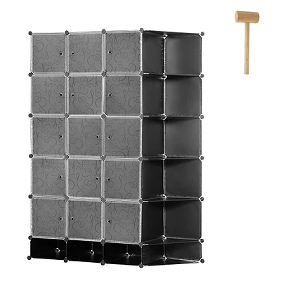 20-cube Modular Storage Organizer With Doors