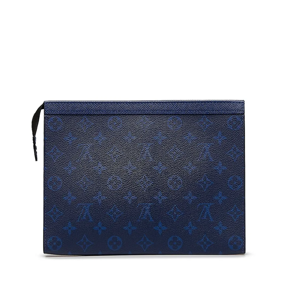 Louis Vuitton Blue Monogram Taigarama Pochette Voyage MM Louis Vuitton