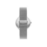 Ladies Lc07284.320 3 Hand Silver Watch With A Silver Mesh Band And A White Dial