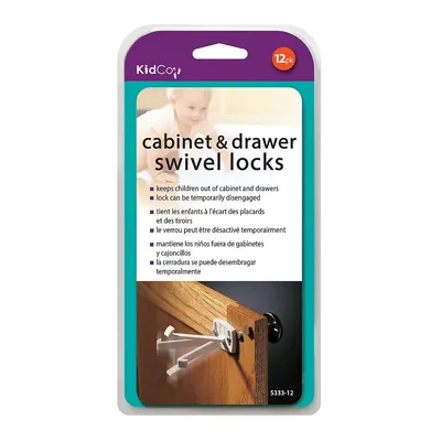 12-pack Swivel Cabinet And Drawer Locks