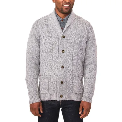 The Pinebrook Shawl Collar Cardigan Sweater