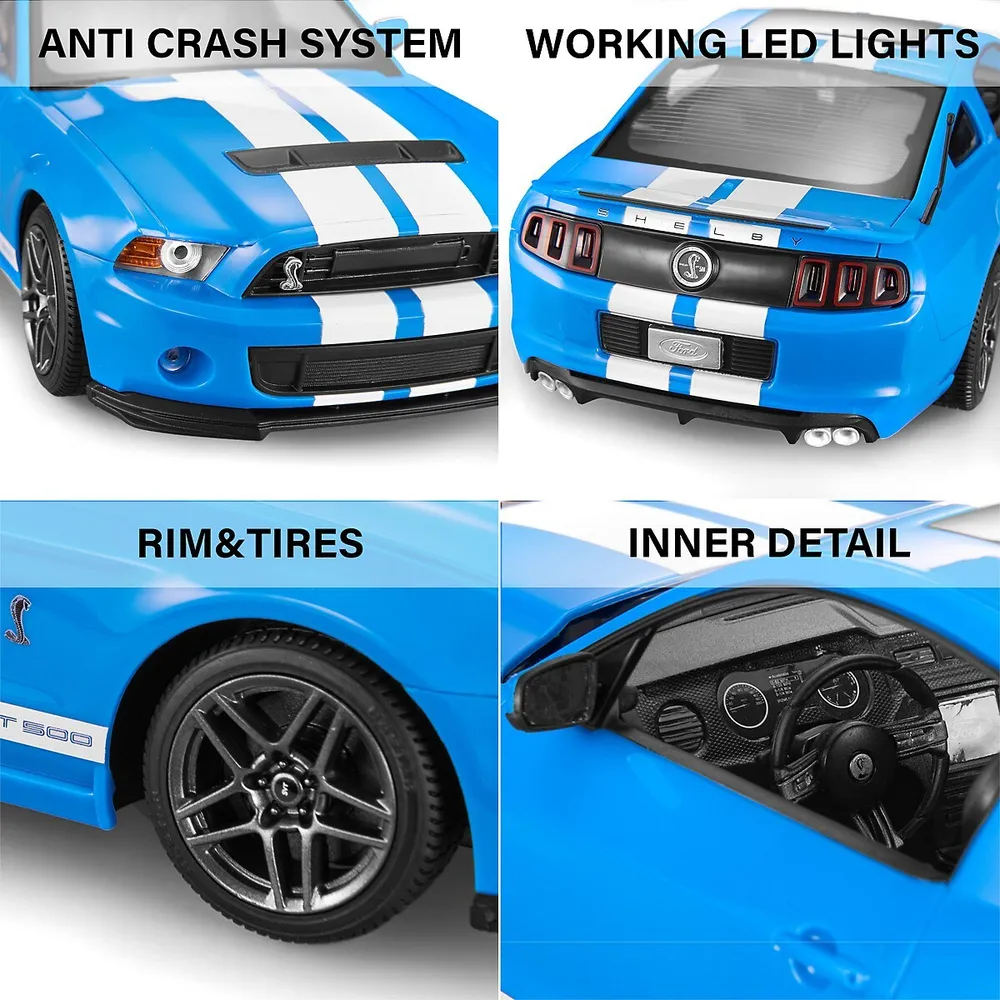 Licensed Rastar 1:14 R/c Ford Shelby Gt500 Remote Control Car For Kids And Adults