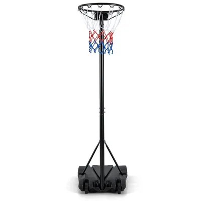 8.5-10ft Adjustable Basketball Hoop Goal With Fillable Base Wheel Shooting Practice