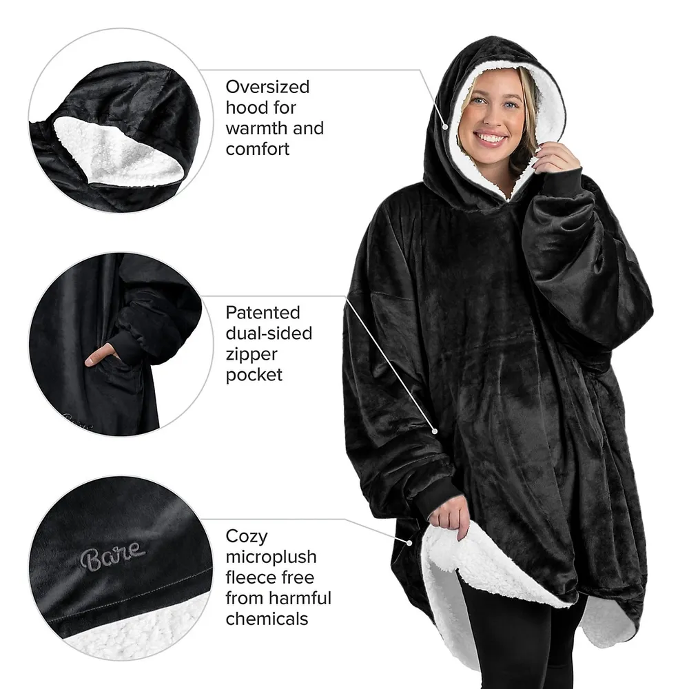 Bare® Home  Sherpa Wearable Blanket