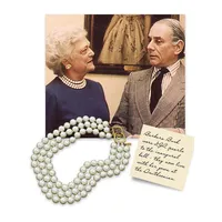 Barbara Bush Three Strand Pearl Necklace