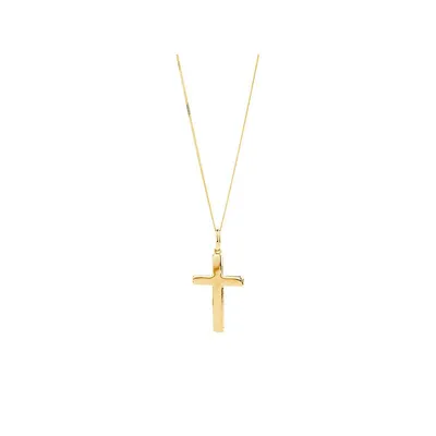 Large Cross Pendant In 10kt Yellow Gold