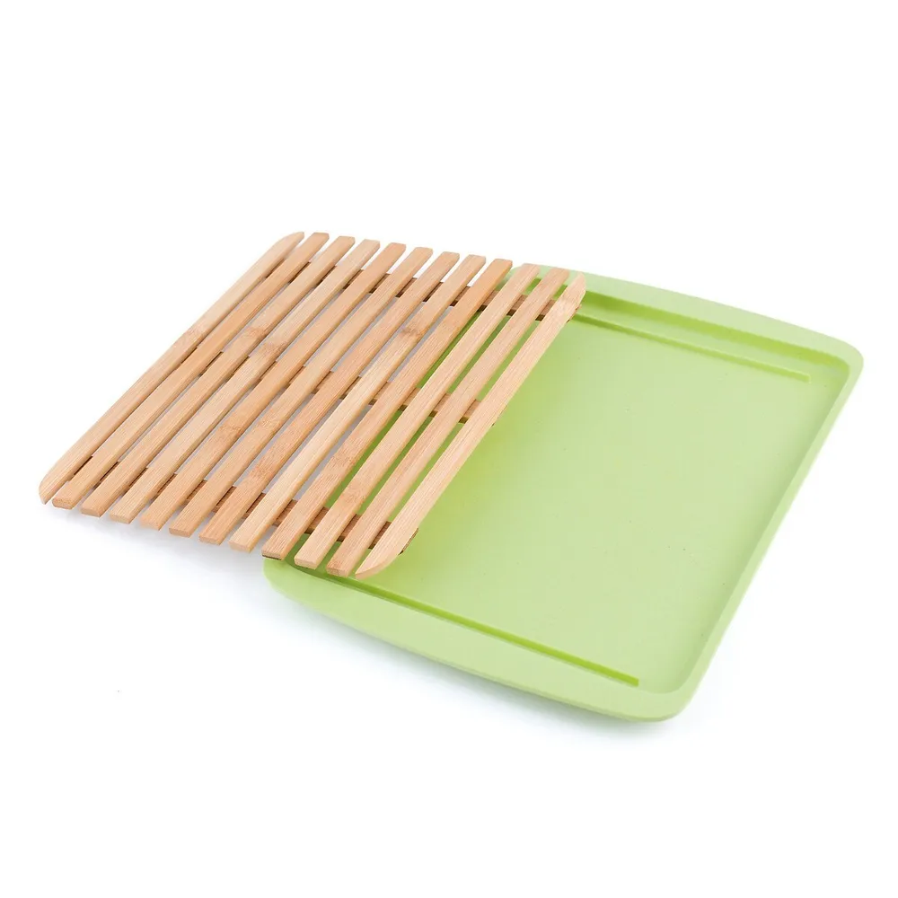 Bamboo Cutting Board With Fibre Tray