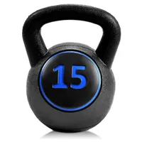 3-piece Kettlebell Weights Set, Weight Available 5,10,15 Lbs, Hdpe Kettlebell For Strength And Conditioning