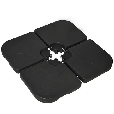 4pcs Water Or Sand Filled Cantilever Umbrella Base Weights