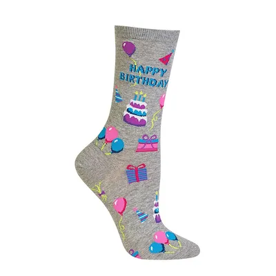Women's Novelty Happy Birthday Socks