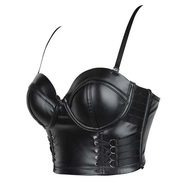 Kyodan Fuse Faux Leather Bra Top