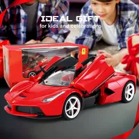 Ferrari LaFerrari RC Car 1/14 Scale Licensed Remote Control Toy Car with Open Butterfly Doors and Working Lights