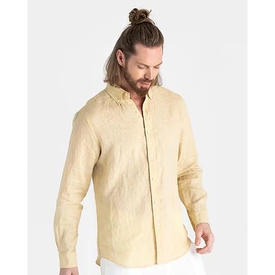 Men's Classic Linen Shirt Wengen