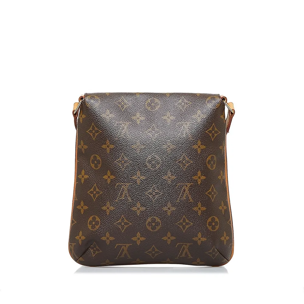 Pre-Owned Louis Vuitton Musette Salsa Short Strap Brown 