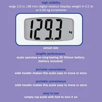 Portable Digital Body Scale, Maximum Capacity Of 182kg