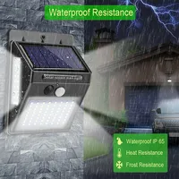 Waterproof Solar Light 100 LED Outdoor Solar Lamp PIR Motion Sensor Wall Light (2Pack)