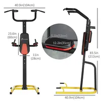 Power Tower Pull-up Stand With Dip Station & Push-up Stand