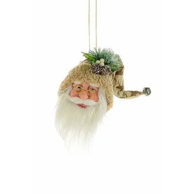 Hanging Santa Head Ornament