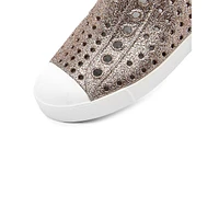 Kid's Jefferson Perfoarated Bling Slip-Ons