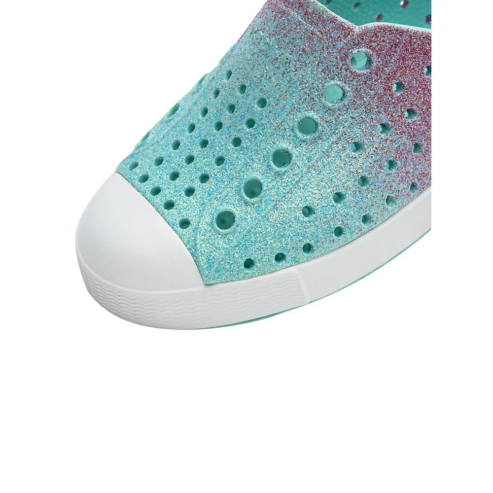 Little Kid's Jefferson Perfoarated Bling Slip-Ons