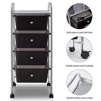 Drawers Metal Rolling Storage Cart Scrapbook Supply & Paper Home Office