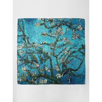 Pure Silk Scarf Painting Almond Blossom Van Gogh