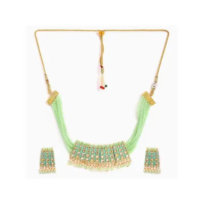 Gold-plated Multicolour Jewelry Set