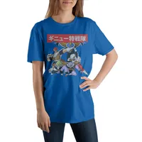 Dragon Ball Z Anime Character Group Royal Blue Graphic T-shirt