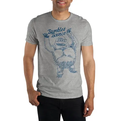 Rudolph Bumble The Abominable Snow Monster Mens Grey T-shirt