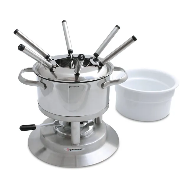 Swissmar 9-Piece Heidi Ceramic Fondue Set