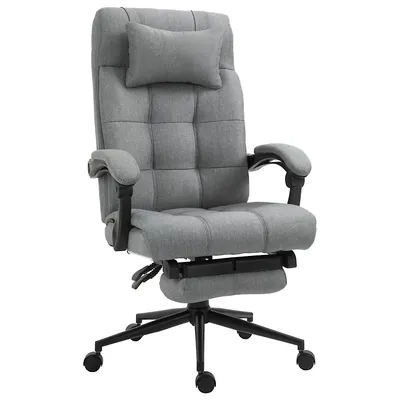 High Back Linen Swivel Executive Office Chair