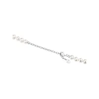 Cultured Freshwater Pearl Necklace In Sterling Silver