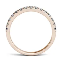 Forever One 2.0mm Round Moissanite Wedding Band, 0.45cttw Dew