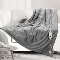 60"x 50" Electric Heated Throw Blanket With 9 Heating Levels & 3h/10h Auto Off