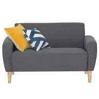 Laconic Compact Mid-century Modern Furniture Suitable For Small Spaces (love Seat) Grey