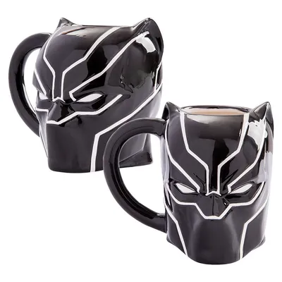 Marvel Black Panther 20 Oz Sculpted Ceramic Mug