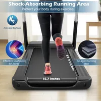 2.25hp Folding Led Treadmill Electric Running Walking Machine With App Control Gym