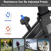 Superfit Indoor Cycling Stationary Bike Silent Belt Drive Adjustable Resistance
