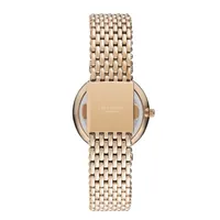 Ladies Lc07410.430 2 Hand Rose Gold Watch With A Rose Gold Metal Band And A White Dial