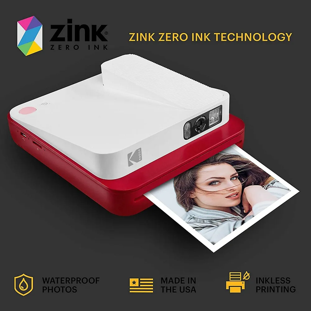 3.5x4.25 Inch Premium Zink Print Photo Paper Compatible With Kodak Smile Classic Instant Camera