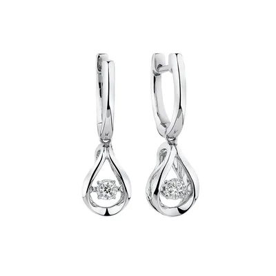 Everlight Earrings With Diamonds In Sterling Silver