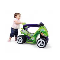 Certified INJUSA Goliath Quad 6-in-1 Edition Push-car/Rocker/Ride-on w/ Handle & Removable Guards Perfect Gift for Infants & Toddlers