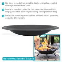 Replacement Round Steel Fire Pit Bowl
