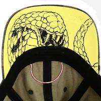 Cobra Kai Dojo Logo Camo Embroidered No Mercy Adult Cap With Printed Underbill
