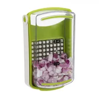 Onion Chopper, Convenient Opening And Cleaning Tools Included