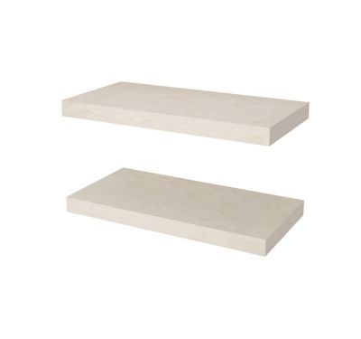 Universel 2-piece Set Including 12“ X 24“ High Quality Floating Shelves