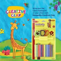 Camel Creative Clay Pack, Diy Pack Of 12, Moulding Tools And Roller Non-toxic