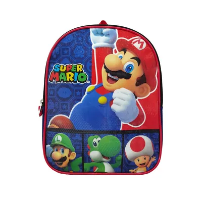 Super Mario Bros. Characters Waving 11" Kids Mini Backpack