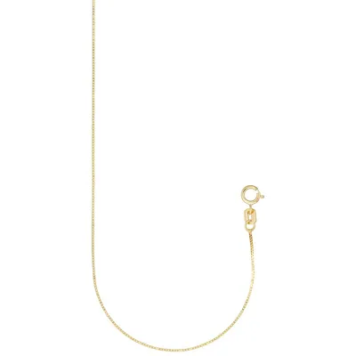 10kt 20" Yellow Gold Dc Box Necklace Chain